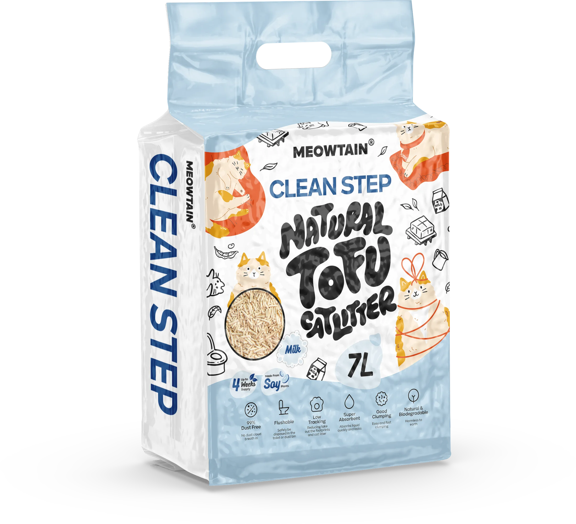 Tofu Cat Litter Milk package
