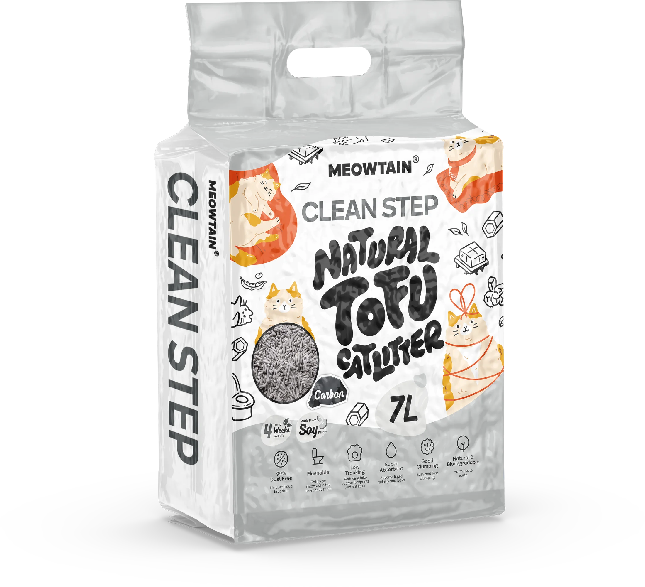 Tofu Cat Litter Carbon package